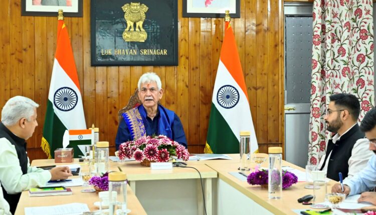 Lieutenant Governor Sh Manoj Sinha chairs the Annual General Meeting of Indian Red Cross Society, J&K