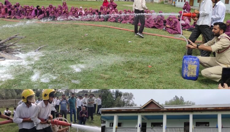 Fire Services Conduct Fire Safety Mock Drill at PM SHRI GHS Laharwalpora School