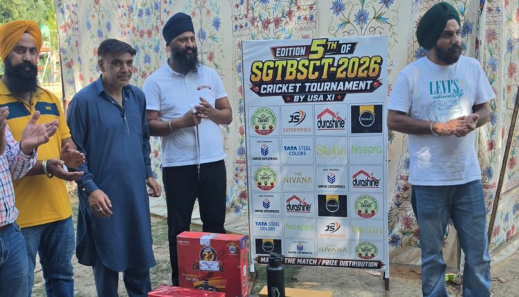 Sikh Community Cricket Tournament Underway at Mattan, 16 Teams Vie for Title