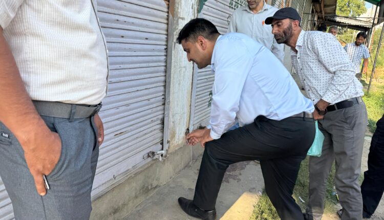 Two Medical Shops Sealed in Zainapora During Anti-Drug Drive