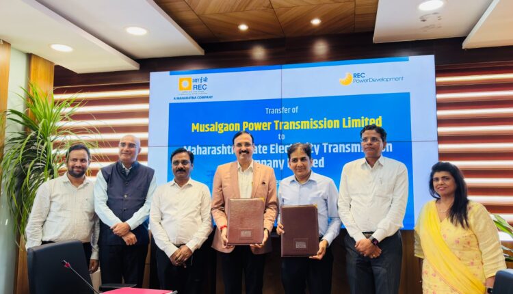 RECPDCL Hands Over Musalgaon Power Transmission SPV to MSETCL